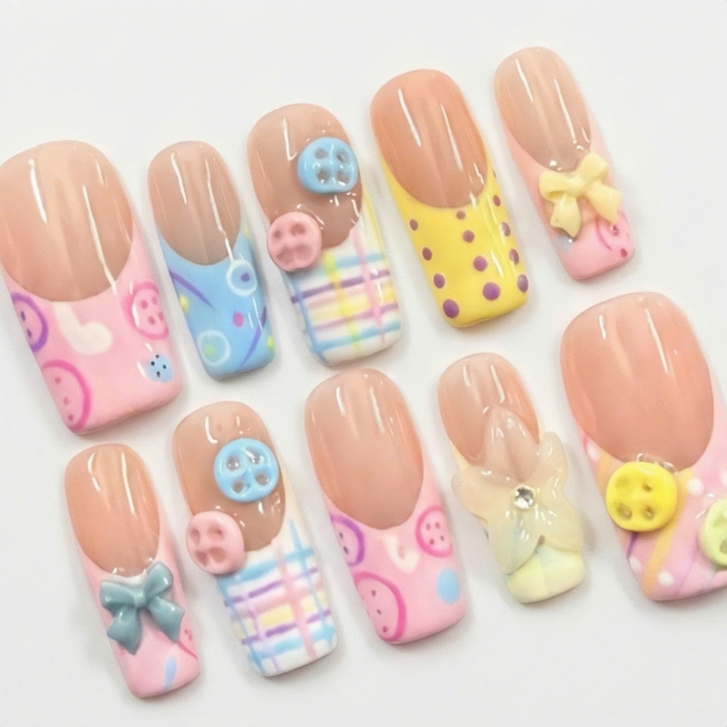 Kawaii Button Pastel Lily