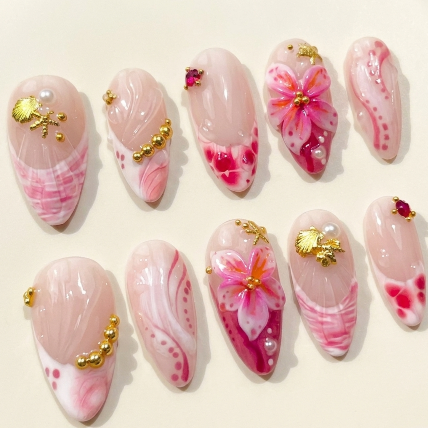 Summer Mermaid Shell Flower