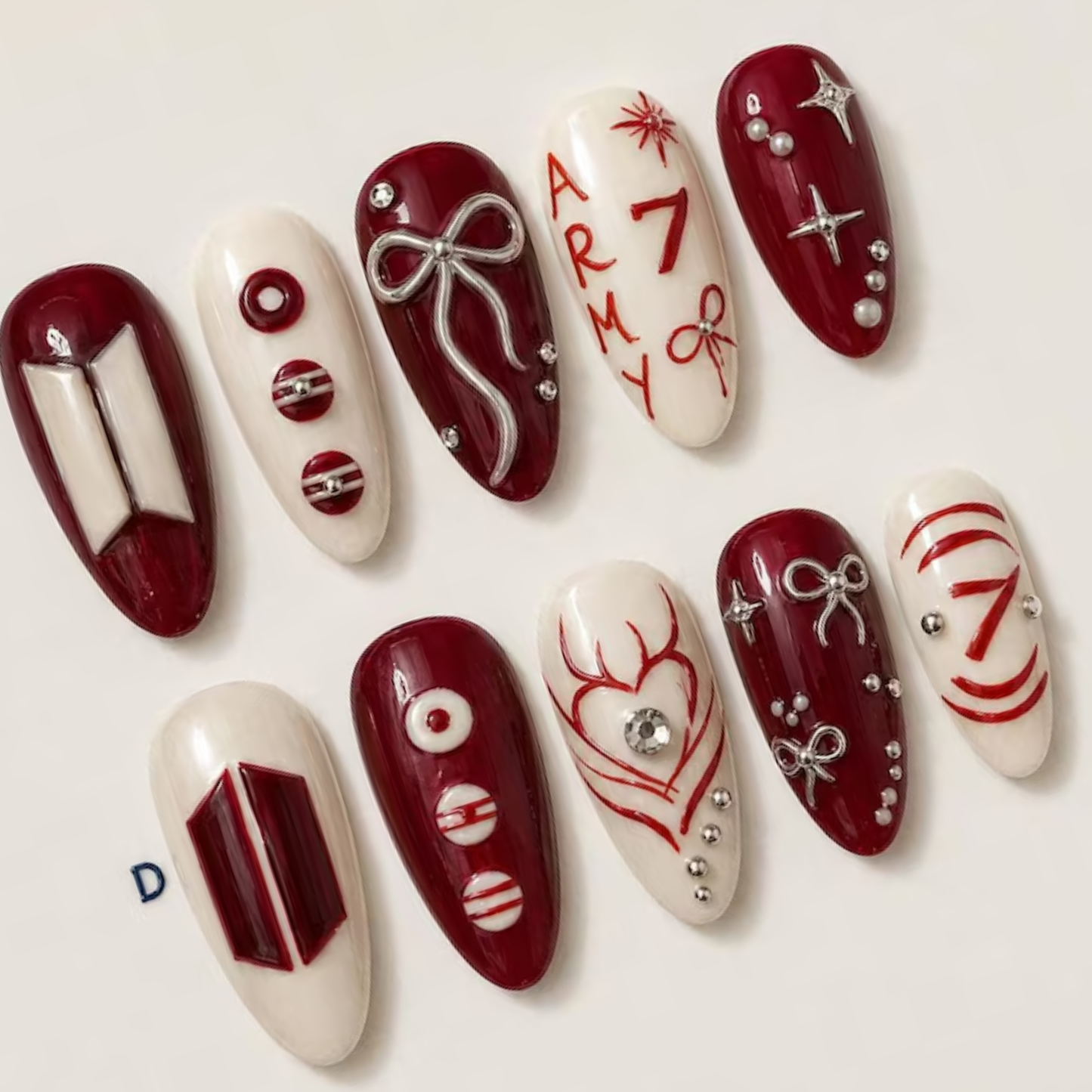 Crimson Coquette Bangtan Bow