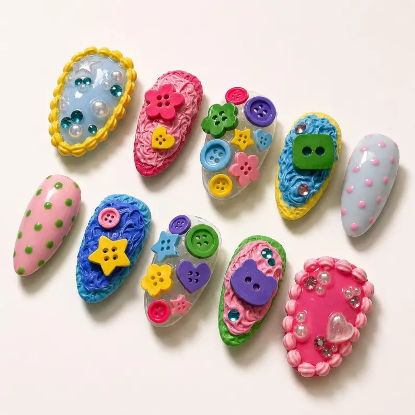 Kawaii Kidcore Button Candy