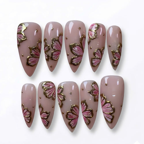 Baroque Antique Gold Flower