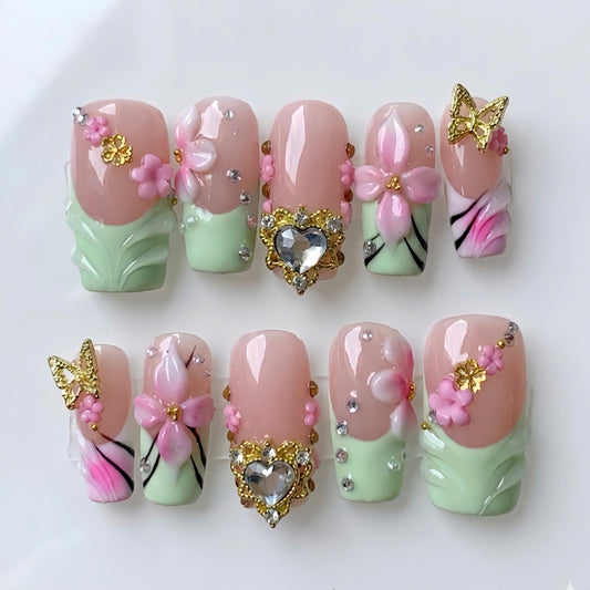 Coquette Mint Princess Heart