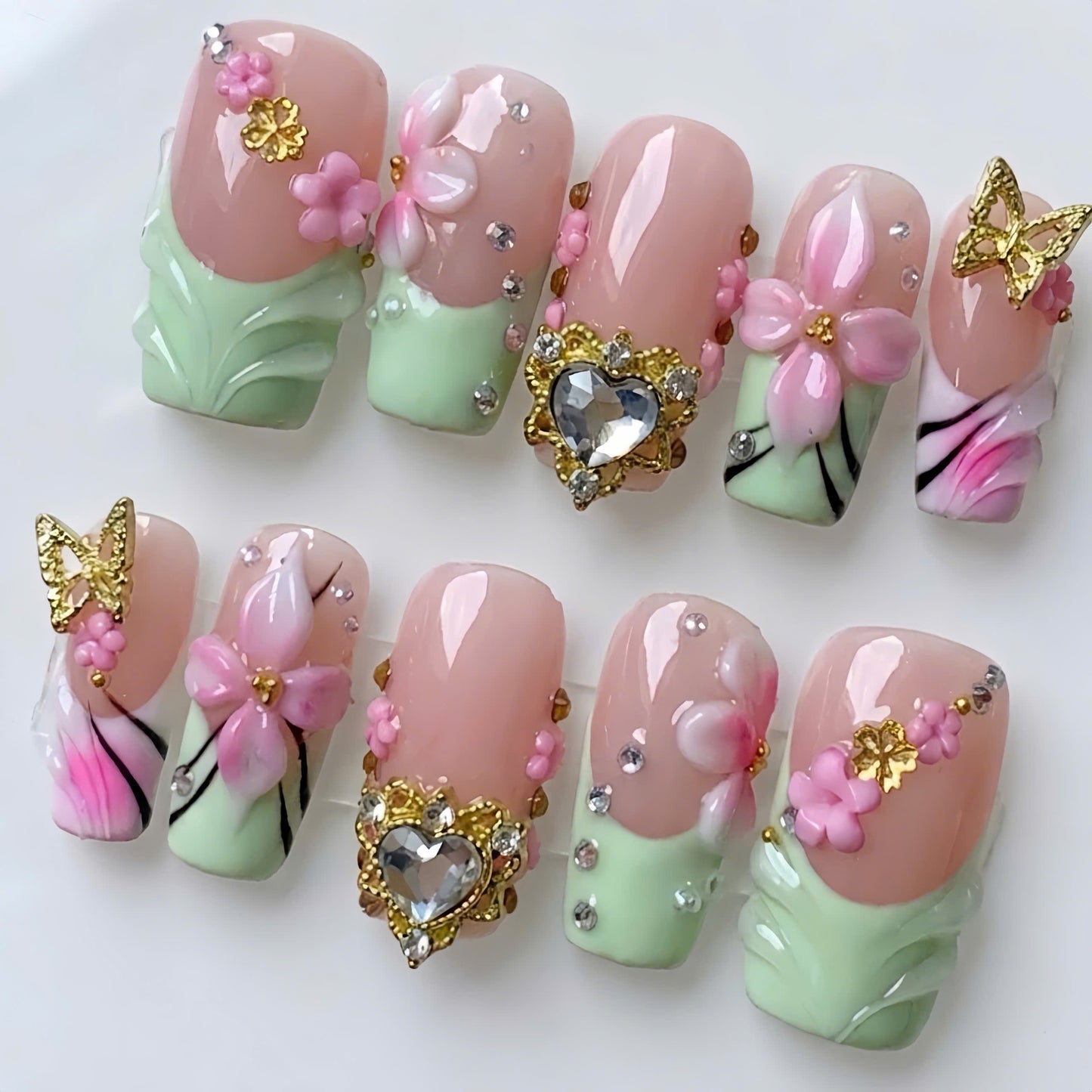 Coquette Mint Princess Heart