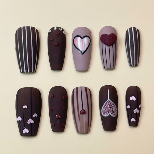Warm Brown Heart Bliss