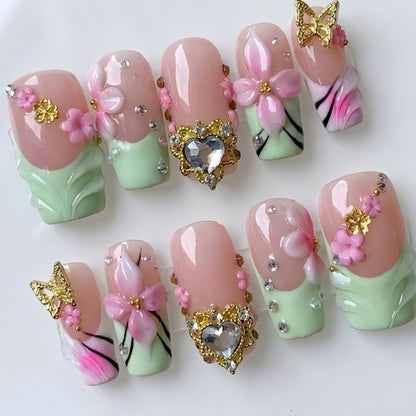 Coquette Mint Princess Heart