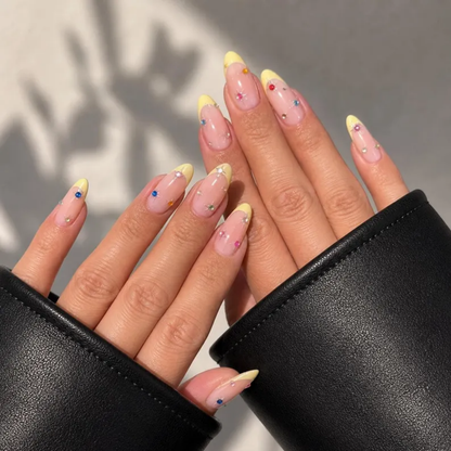 Pastel Yellow Celestial Sparkle