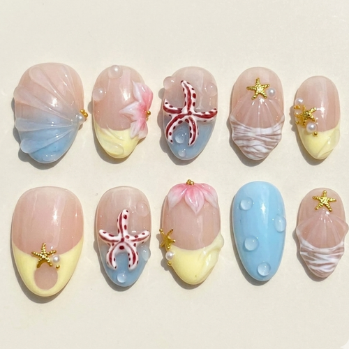Soft Pastel Mermaid Starfish