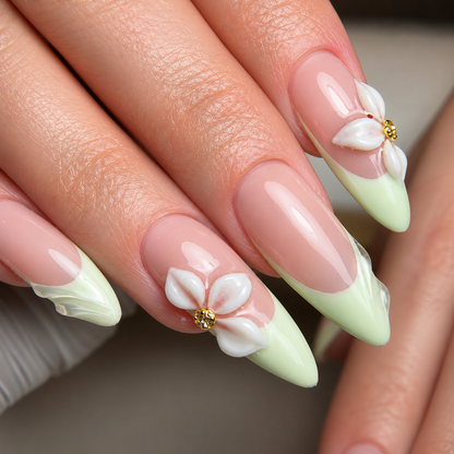 Ethereal Mint Floral Grace