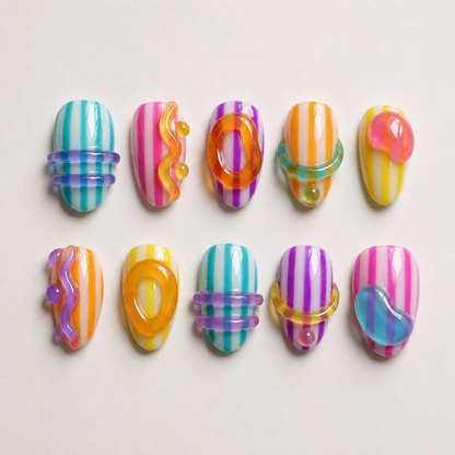 Kawaii Candy Jelly Stripes