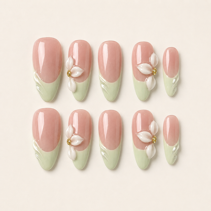 Ethereal Mint Floral Grace