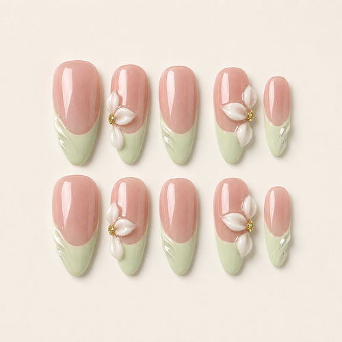 Ethereal Mint Floral Grace