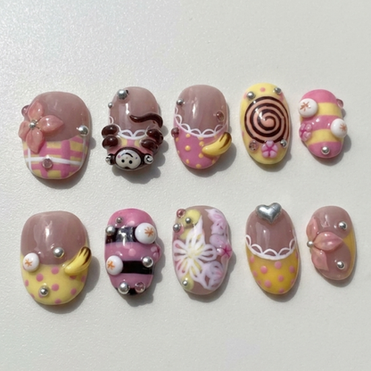 Kawaii Monkey Banana Joy