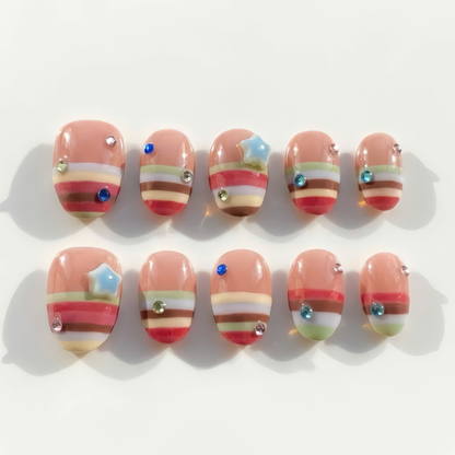 Retro Kidcore Candy Stripes