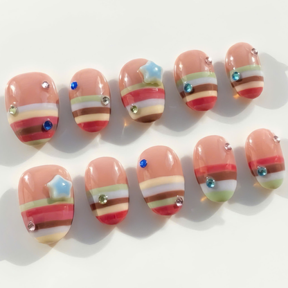 Retro Kidcore Candy Stripes