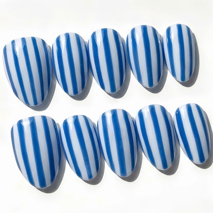 Blue Ocean Nautical Stripes