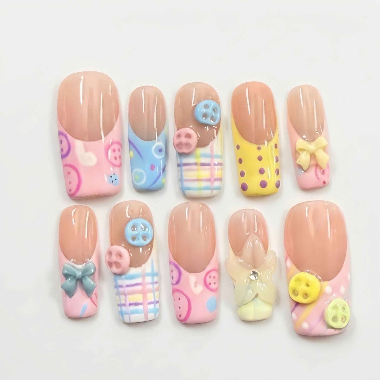 Kawaii Button Pastel Lily