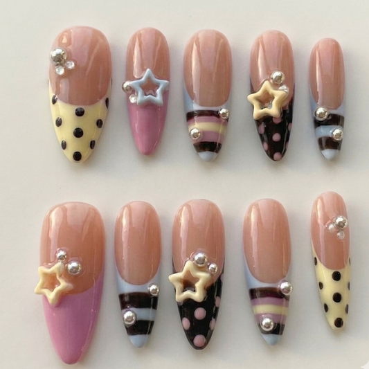 Retro Y2K Pastel Star