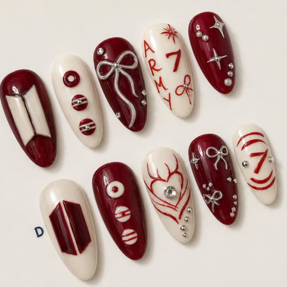Crimson Coquette Bangtan Bow