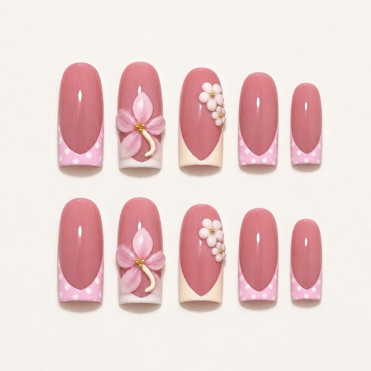 Sweet Retro Polka Bloom