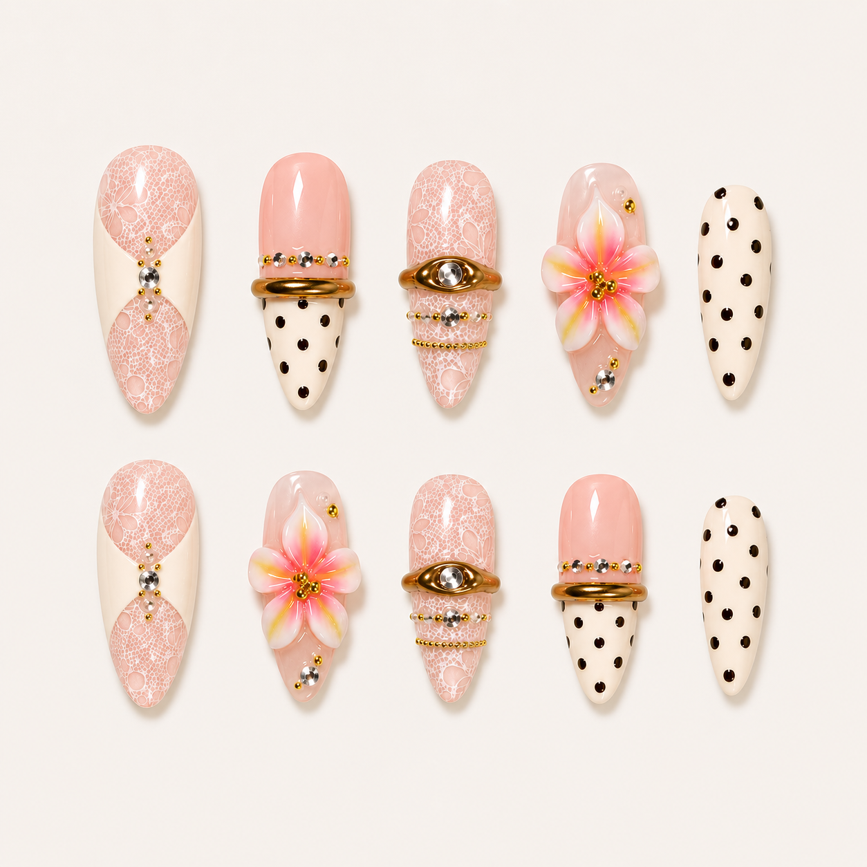 Sweet Retro Polka Bloom