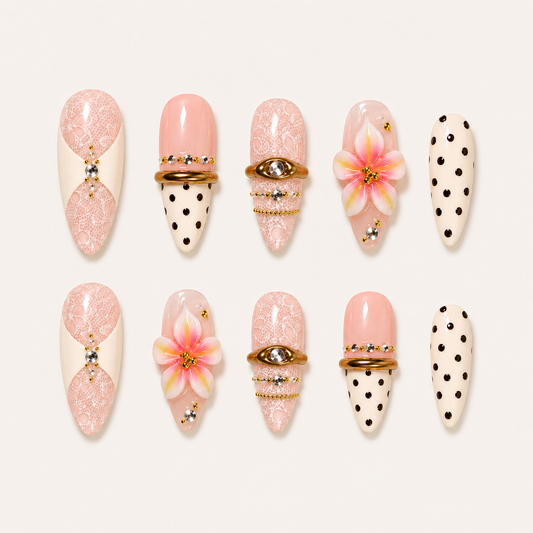 Sweet Retro Polka Bloom
